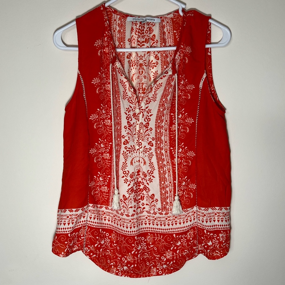Collective Concepts Floral Tank Women’s Small
